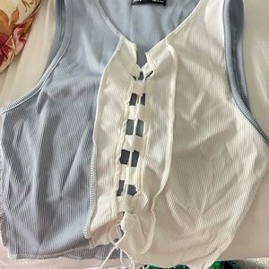 cute going out lace up top